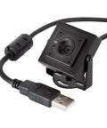 4K 8MP IMX219 Autofocus USB Camera Module with Metal Case, USB cable shown, suitable for laptops and Raspberry Pi, plug and play.