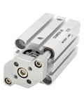 Rock Solid Compact Guide Rod Pneumatic Cylinder Zero Drama Smooth Gliding Air Actuator for light duty automation, aluminum, 5 to 100mm stroke.