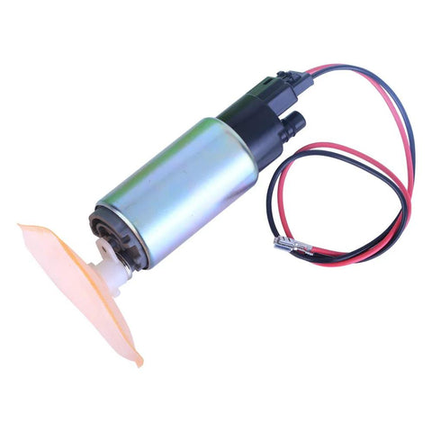 Beefed Up High Performance 1 Piece Electric In Tank EFI Fuel Pump Kit with Strainer Filter, Wiring Visible