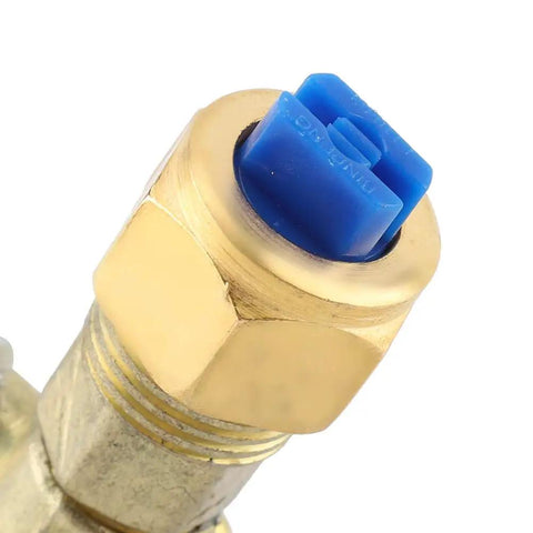 Close-up of heavy duty wide fan spray nozzle made from zinc alloy for agricultural gardening and aquaculture spraying equipment