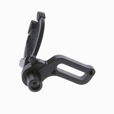 Close view of EZ Rest Capture Style Contained Brush Left Hand Convertible Archery Arrow Rest Ultra Lightweight Quiet All Weather Black.