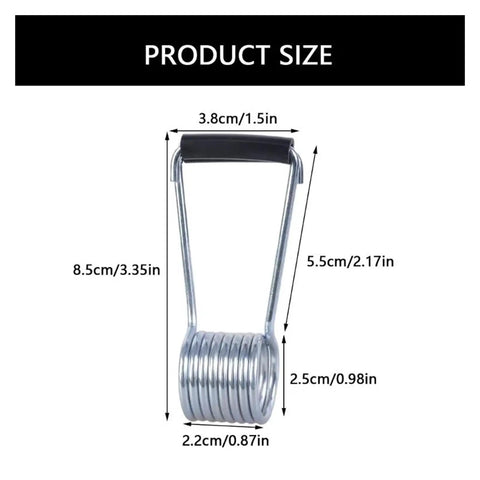 20 Pack Self Closing Door Closers Hinges With Torsion Spring, dimensions shown for steel hinge mechanism
