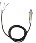 Five Pack LJ12A3-4-Z/AY Inductive Proximity Sensor Switch Must-Have 4mm Detection Range, 3-Wire Brown Blue Black, DC 6-36V, PNP NC Output, Metal Cylinder Shell, Heavy-Duty Plug-and-Play Sensor for Automation and Machinery, threaded metal sensor with 3-wire cable