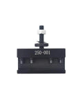 250-001 OXA #1 quick-change turning facing lathe tool post holder, black metal with top mounting bolt