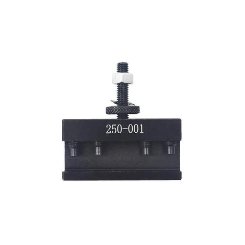250-001 OXA #1 quick-change turning facing lathe tool post holder, black metal with top mounting bolt
