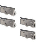Slick Glide Double Wheel Sliding Door Track Rollers With 27Point5Mm Nylon Wheels And Dang Tough Stainless Steel Shells for windows.
