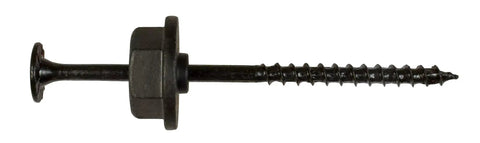 Outdoor Accents Black Hex Head Washer 24 Count for Exterior Use Quik Guard Coated 1.469 Inch Diameter Works With Decorative Hardware And Structural Wood Screws Structural Load Rated
