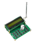 ADF4351 Digital LCD Signal Generator With Variable Frequency Oscillator, benchtop RF source, green circuit board with antenna.
