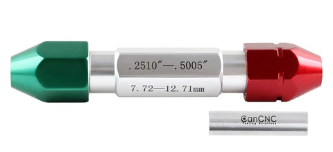 Go No Go Double End Gage Handle 0.251 To 0.500 Inch Portable Precision Gage Tool With No Setup Time Red Handle Easy To Use Ideal For Accurate Measurements Durable And Reliable