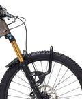Spider Front Rack And Pannier Receiver For MTB And EMTB mounted on bike fork, universal fit, quick release, holds 35 lbs