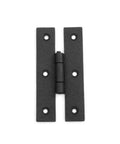 Pack Of 24 Black Wrought Iron H Cabinet Hinges 3 Inch Flush Mount Antique RSF Finish For Cupboard Wardrobe Furniture Doors