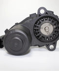 Rear wheel parking actuator for Mercedes-Benz, black plastic housing with metal drive gear