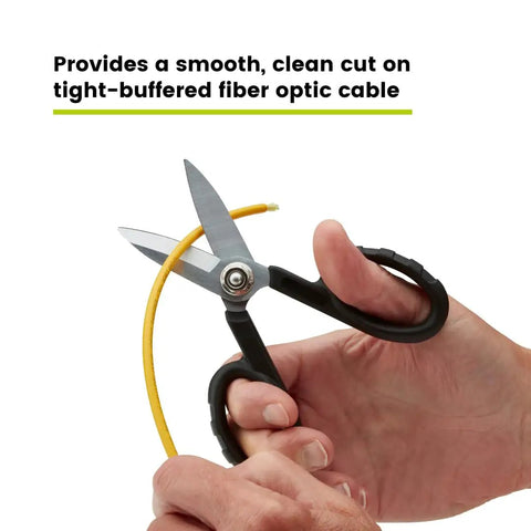 Kevlar Shears For Fiber Optic Cable Cutting, 5.5 Inch Industrial Grade High Carbon Steel Scissors With Cable