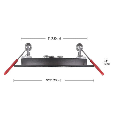 Side view with measurements of 3 Inch Ultra Slim LED Recessed Lighting Kit 4 Pack Dimmable Wet Rated 6 Watt IC Rated Energy Star CEC Title 24