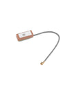 ATGM336H GPS and BDS Dual-Mode GNSS Module for Flight Controllers and Arduino with antenna, compact size, view of connector end