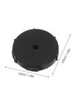 Universal Binding Pad And Gasket Set For Office Machines 15 Piece Binder Kit showing round black binding pad with dimensions