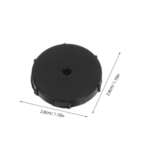 Universal Binding Pad And Gasket Set For Office Machines 15 Piece Binder Kit showing round black binding pad with dimensions