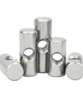 Beefy Furniture Barrel Nuts And Thumb Screws Bolt Set With Cross Dowels And Slotted Fittings Silver Finish Multiple Sizes