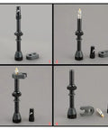 8 Pack Presta Valve Stem Kit 44mm 1.74 Inch Tubeless Valve Tools for Mountain and Road Bikes with remover tool and caps