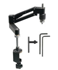 Tapping Cantilever Bracket with CNC Aluminum Alloy Robotic Arm 130mm Stroke, Adjustable Support Rod, Detachable Clamp for Pipe Tapping