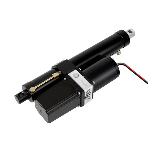 Pro Level 25000N Linear Actuator Featuring 450Mm Stroke And IPX6 Seal, seen from an angle highlighting its robust design.