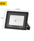 JUDYSSY RGB Led Floodlight Ac220 20W, 11.5cm x 9cm size, IP66 waterproof outdoor spotlight for garden and landscape.