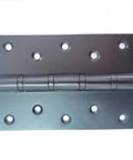 6 Inch Ball Bearing Door Hinges For Heavy Duty Wood Doors Non Mortise With Mounting Hardware Brushed Black Stainless Steel 304