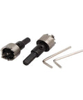 Beast Mode Spring Loaded HSS Hole Saw Drill Bit Set, 19.5mm Cutting Diameter, includes 2 hole saws and 2 hex wrenches