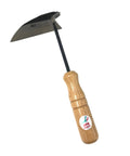 Nejiri Gama Hand Hoe Weeding Sickle with 9.8 inch stainless steel blade, ergonomic wooden grip, visible UFB Japan logo