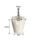 Heavy Duty Cotton Polishing Wheels Cloth Buffing Attachment With 6mm Shank For Wood And Metal Projects showing size dimensions.
