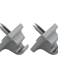 Sun Visor Clip Retainer Gray 2 Pack For Ford E Series Econoline Vans 2008-2014 Direct Fit Replacement Part shown from side
