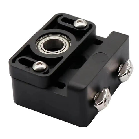 Z Axis Lead Screw Mounting Blocks Set Of Eight For 3D Printers Plastic Bracket That Cuts Vibration And Print Banding Easy Install For Stable Z Axis Bearings Compatible With Ender 3 And CR 10 Series black plastic Z-axis bearing mount with metal screws