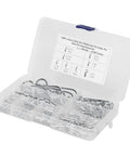 Workhorse 125 Piece Carbon Steel Hair Pin Set With R Hitch Split Pin Kit For Lawn Mowers Trimmers And Outdoor Machinery