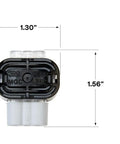 Dimensions of Moisture Guard Weatherproof Connector For 16 To 14 AWG Wires With Mineral Oil Seal, UV Resistant Outdoor Electrical Connector