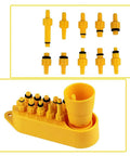 Heavy Duty Bicycle Hydraulic Brake Bleed Kit with Inflatable Cylinder and Funnel, easy bleed tool set accessories displayed