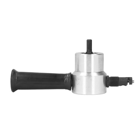 Heavy Duty Electric Metal Nibbler Cutter With Dual Adjustable Heads For Iron And Stainless Steel, showing cutting head and handle.