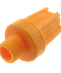 16 Hole High Efficiency Air Nozzle For Compressed Air Machines Pro Grade Wind Spray Jet Blower Nozzle with orange ABS material.