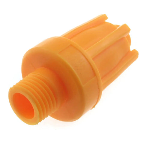 16 Hole High Efficiency Air Nozzle For Compressed Air Machines Pro Grade Wind Spray Jet Blower Nozzle with orange ABS material.