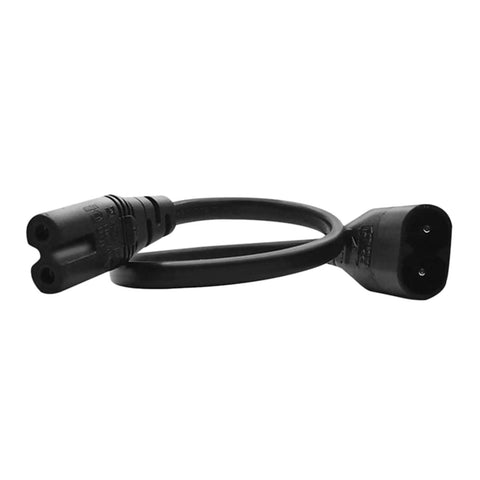 Straight Up Heavy Duty C7 To C8 Power Extension Cable 3 Pack IEC 320 Female To Male Adapter Cord for laptop and camera.