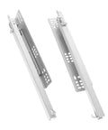 2 Pack Heavy Duty Drawer Slides With Bottom Mounted Concealed Design For Under Drawer Look Durable Metal Hardware For Smooth Quiet Full Extension And Easy Drawer Upgrades In Kitchen Bath Or Furniture, silver metal slides