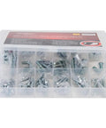 180 Piece Metric Motorcycle Bolt Kit With Nuts, Cotter Pins, And Washers For Late Model Motocross And Off Road Bikes in plastic case