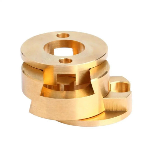 Pack Of Three Solid 16mm Oldham Couplers Fit VZBOT 3D Printer Z Axis Screw Parts For Super Smooth Moves Without Backlash Get Consistent Result During Fast Prints Upgrade Your Rig With These Top Shaft Connectors Today. gold Oldham coupler for 3D printer Z axis lead screw