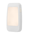 Four In One LED Power Failure Night Light With Dusk To Dawn Sensor Foldable Plug Portable Flashlight, white rectangular design