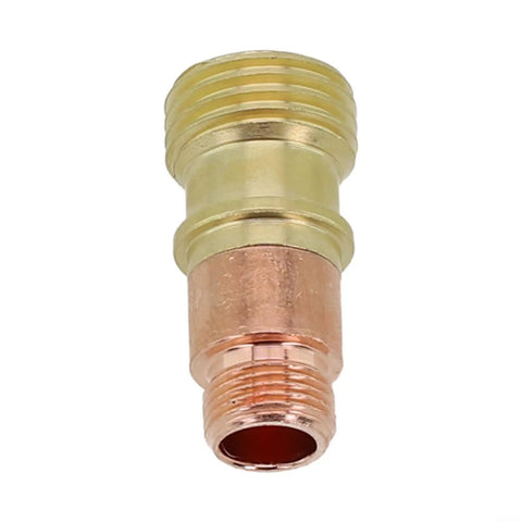 Brass Collet Body For Stubby Gas Lens Connector With Mesh Fits WP 17 18 26 Torch for precise clean TIG welding on steel.