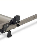 Adjustable rear roller of G2 Folding Bike Trainer with step guard and alloy rollers for 20 inch BMX to 700C bikes.
