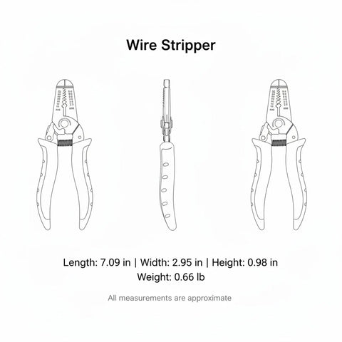 This awesome Self-Adjusting Wire Stripper And Cutter Is A Total Game Changer For Any Electrician Or Diy Pro, 7-inch chrome vanadium design.