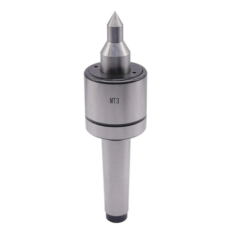 Beefy Triple Bearing Long Nose Live Center For Lathe Tailstock, Heavy Duty 60 Degree Point, 0.000197 Inch Accuracy CNC Tooling