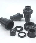 Heavy Duty Upvc Check Valve With Slick Spherical Seal And Knockout One Way Flow Control Ideal For Vertical Plumbing Installations That Crush Acid Exposure And Block Backflow Dead components including seals and fittings.