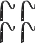 4 Pack Iron Wall Hooks For Hanging Plant Lanterns And More Dope Versatile Outdoor Indoor Metal Brackets for decor