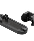 Airsoft M4 Crane Stock Butt Plate Set Black With Shockproof Cushion For Comfort And Recoil Reduction Up To Sixty Five Percent, Easy Snap On Install.